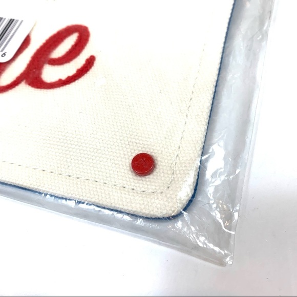 NWT State Bags Laurel Large Zipper Pouch “Your Ad Here” - Picture 9 of 9